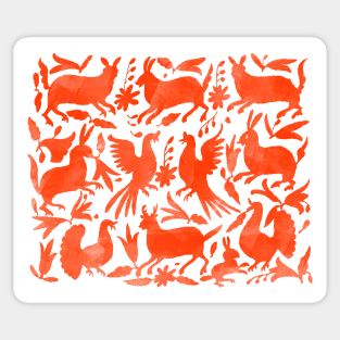 Orange Otomi Print Sticker